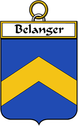 French Coat of Arms Badge for Belanger