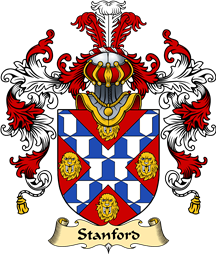 English Family Coat of Arms (v.25) Stamford or Stanford