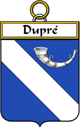 French Coat of Arms Badge for Dupré