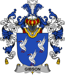 Irish Family Coat of Arms (v.25b) Gibson