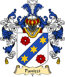 Italian Family Coat of Arms (v.25a) Panizzi