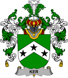 Irish Family Coat of Arms (v.25b) Ker