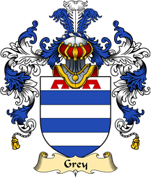 Welsh Family Coat of Arms (v.25) Grey (of Ruthin-lords of Dyffryn Clwyd)