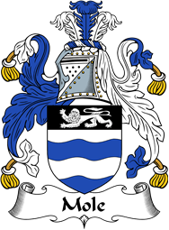English Coat of Arms for the family Mole