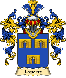 French Family Coat of Arms (v.25) Porte ( de la)