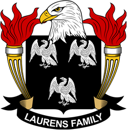 Coat of arms used by the Laurens family in the United States of America