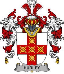 Irish Family Coat of Arms (v.25b) Hurley or O