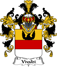 Italian Family Coat of Arms (v.25b) Vivaldi