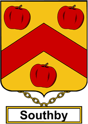 English Coat of Arms Shield Badge for Southby