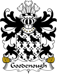 Welsh Coat of Arms for Goodenough (or Gwdinwch, of Caernarfonshire)