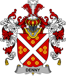 Irish Family Coat of Arms (v.25b) Denny