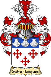 French Family Coat of Arms (v.23) for Saint-Jacques