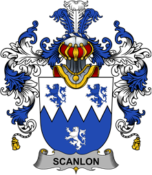 Irish Family Coat of Arms (v.25b) Scanlon or O