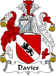 English Coat of Arms for the family Davies