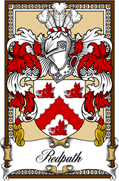 Scottish Coat of Arms Bookplate for Redpath or Ridpath
