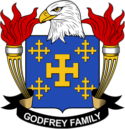 Coat of arms used by the Godfrey family in the United States of America