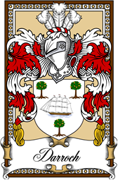 Scottish Coat of Arms Bookplate for Darroch