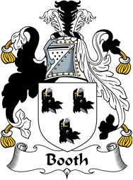 English Coat of Arms for the family Booth