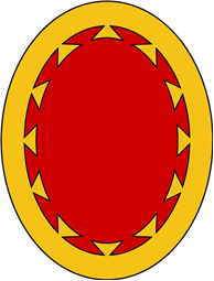 Oval Shield-Bordure Dovetailed