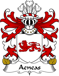 Welsh Coat of Arms for Aeneas (YSGWYDDWYN)
