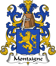 Coat of Arms from France for Montagne or Montaigne
