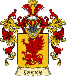 French Family Coat of Arms (v.25) Courtois