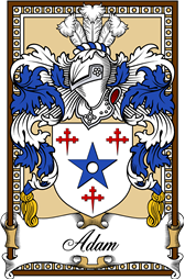 Scottish Coat of Arms Bookplate for Adam