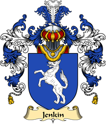 Welsh Family Coat of Arms (v.25) Jenkin (AP RHYS AP GRUFFUDD)
