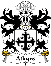 Welsh Coat of Arms for Atkyns (of Cardigan)