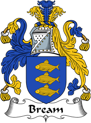 English Coat of Arms for the family Bream (e)