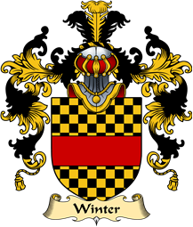 Welsh Family Coat of Arms (v.25) Winter (of Llan-gain, Carmenthenshire)