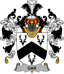 Irish Family Coat of Arms (v.25b) Gar or Garr