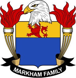 Coat of arms used by the Markham family in the United States of America