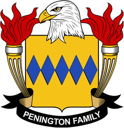 Coat of arms used by the Penington family in the United States of America