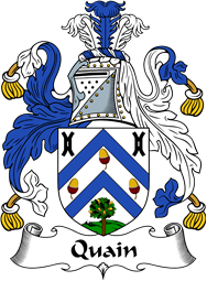 English Coat of Arms for the family Quain