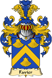 French Family Coat of Arms (v.23) for Favier