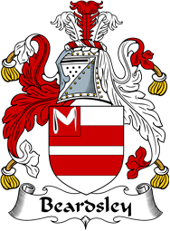 English Coat of Arms for the family Beardsley