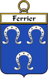 French Coat of Arms Badge for Ferrier