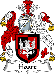 English Coat of Arms for the family Hoar (e)