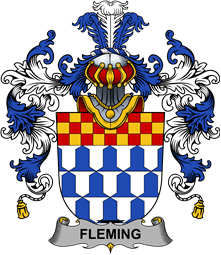 Irish Family Coat of Arms (v.25b) Fleming