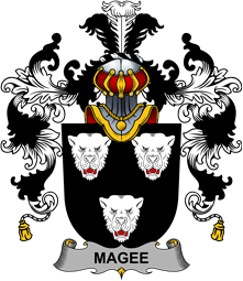 Irish Family Coat of Arms (v.25b) Magee or McGee