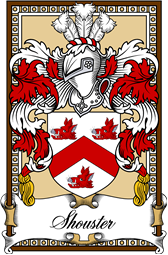 Scottish Coat of Arms Bookplate for Shouster