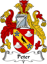 English Coat of Arms for the family Peter or Petre