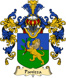 Italian Family Coat of Arms (v.25a) Panizza