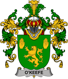 Irish Family Coat of Arms (v.25b) Keefe or O