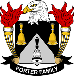 Coat of arms used by the Porter family in the United States of America