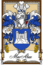 Scottish Coat of Arms Bookplate for MacAben
