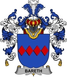 Irish Family Coat of Arms (v.25b) Bareth