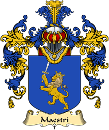 Italian Family Coat of Arms (v.25a) Maestri