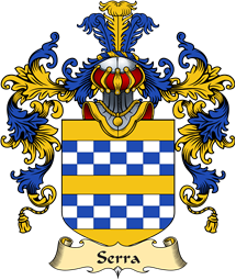 Italian Family Coat of Arms (v.25a) Serra